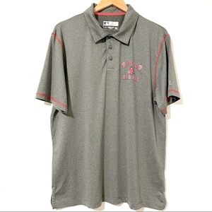 Genuine Merchandise Boston Red Sox Men’s Gray Polo Shirt‎ Large Short Sleeve​